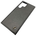 Чехол KeepHone Earl series для Samsung Galaxy S22 ultra (Saffiano Black, кожаный)