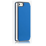 Чехол Totu Design Kiss me Case для Apple iPhone 5/5S (синий, кожанный)