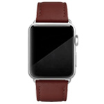 Ремешок для часов Coblue Leather Band для Apple Watch 42/44/45 мм (темно-коричневый, кожаный)