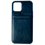 Чехол HDD Luxury Card Slot Case для Apple iPhone 13 (темно-синий, кожаный)