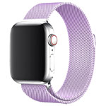 Ремешок для часов Synapse Milanese Loop для Apple Watch (38/40/41 мм, сиреневый, стальной)