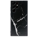 Чехол Kajsa Preppie Marble Series для Samsung Galaxy S23 ultra (черный, кожаный)