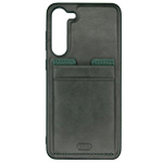 Чехол HDD Luxury Card Slot Case для Samsung Galaxy S23 plus (темно-зеленый, кожаный)