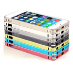 Чехол Totu Design Armor Series Aluminum bumper для Apple iPhone 5/5S (желтый, металлический)