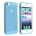 Чехол WhyNot Soft Case для Apple iPhone 5/5S (голубой, гелевый) (NPG)