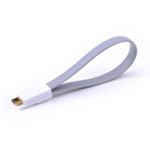 USB-кабель Vojo Magnet универсальный (серый, 0.2 метра, microUSB, магнитный)