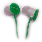 Наушники Meifu MF-095 (зеленые, пульт/микрофон, 20-20000 Гц)
