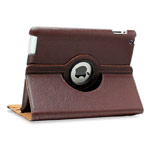 Чехол WhyNot Rotation Case для Apple iPad 2/new iPad (коричневый, кожаный) (NPG)