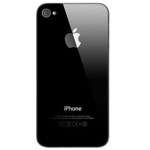 Крышка задняя для Apple iPhone 4 (черная)