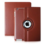 Чехол WhyNot Rotation Case для Apple iPad 2/new iPad (светло-коричневый, кожаный) (NPG)