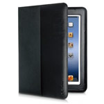 Чехол Dexim Carbon Fiber Fabric Folio для Apple iPad 2/new iPad (черный, кожаный)