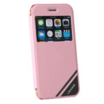 Чехол USAMS Viva Series для Apple iPhone 6 plus (розовый, кожаный)