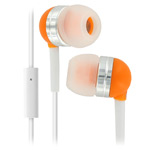 Наушники Wallytech Superior Earphones WHF-065 (оранжевые, пульт/микрофон, 6-23000 Гц, 10 мм)