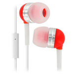 Наушники Wallytech Superior Earphones WHF-065 (красные, пульт/микрофон, 6-23000 Гц, 10 мм)