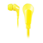Наушники Wallytech Flat Cable Earphones WHF-111 (желтые, пульт/микрофон, 20-20000 Гц, 8 мм)
