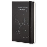 Записная книжка Moleskine Le Petit Prince (210x130 мм, черная, модель 937641, нелинованная, 240 страниц)