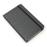 Записная книжка Moleskine Notebook (90x140 мм, черная, клетка, 192 страницы)