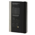 Записная книжка Moleskine Professional Notebook (250x190 мм, чарная, линейка, 192 страницы)