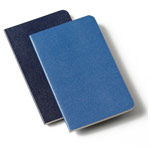 Записная книжка Moleskine Volant (90x140 мм, синяя, нелинованная, набор 2 шт. по 80 страниц)