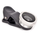 Универсальный объектив Hautik Lens для смартфонов (набор 3 в 1, Fisheye, Macro, Wide angle, клипса)