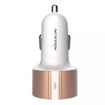 Зарядное устройство Nillkin Vigor Car Charger универсальное (автомобильное, 3.4A, 2xUSB, золотистое)