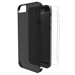 Чехол X-doria Defense 360 для Apple iPhone 5 (черный полупрозрачный, пластиковый)