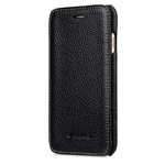 Чехол Melkco Premium Face Cover Book Type для Apple iPhone 7 (черный, кожаный)