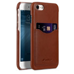 Чехол Melkco Premium Card Slot Snap Cover V2 для Apple iPhone 7 (коричневый, кожаный)