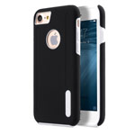 Чехол Melkco Kubalt case для Apple iPhone 7 (черный/белый, пластиковый)