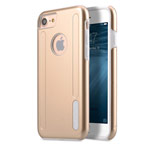 Чехол Melkco Kubalt case для Apple iPhone 7 (золотистый/белый, пластиковый)