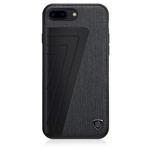 Чехол Nillkin Hybrid Case для Apple iPhone 7 plus (Black Fabric, тканевый)