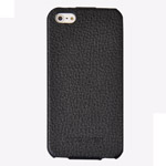 Чехол Discovery Buy case для Apple iPhone 5 (черный, кожанный)