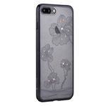 Чехол Comma Crystal Flora 360 для Apple iPhone 7 plus (черный, пластиковый)