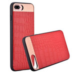 Чехол Comma Croco 2 Leather case для Apple iPhone 7 plus (красный, кожаный)