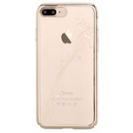 Чехол Devia Crystal Papillon для Apple iPhone 7 plus (Champagne Gold, пластиковый)