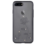 Чехол Devia Crystal Lotus для Apple iPhone 7 plus (Gun Black, пластиковый)