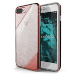 Чехол X-doria Revel Lux Case для Apple iPhone 7 plus (Pink Glitter, пластиковый)