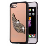 Чехол Harley Davidson Love Wings для Apple iPhone 7 (бронзовый, металлический)