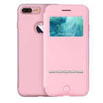 Чехол G-Case Sense Series для Apple iPhone 7 plus (розовый, кожаный)