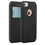 Чехол G-Case Duke Flip Series для Apple iPhone 7 (черный, кожаный)