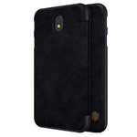 Чехол Nillkin Qin leather case для Samsung Galaxy J7 2017 (черный, кожаный)