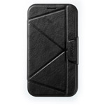 Чехол Momax The Core Smart Case для Samsung Galaxy Note 2 N7100 (черный, кожанный)