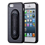 Чехол Momax i-Stand Pro для Apple iPhone 5 (черный, пластиковый)