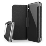 Чехол X-doria Engage Folio case для Apple iPhone X (черный, кожаный)