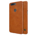 Чехол Nillkin Qin leather case для OnePlus 5T (коричневый, кожаный)