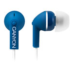 Наушники Canyon Fashion Earphones CNS-CEP01 (синие, 20-20000 Гц, 10 мм)