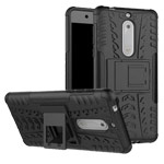 Чехол Yotrix Shockproof case для Nokia 5 (черный, пластиковый)