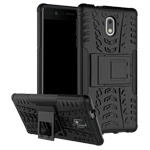 Чехол Yotrix Shockproof case для Nokia 3 (черный, пластиковый)