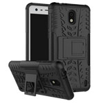 Чехол Yotrix Shockproof case для Nokia 2 (черный, пластиковый)