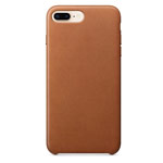 Чехол Yotrix SnapCase Premuim для Apple iPhone 8 plus (коричневый, кожаный)